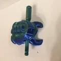Guiro - Ếch gõ nhịp hoàn chỉnh với support chỉ ở trong miệng - Thumbnail 2