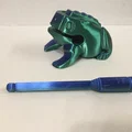 Guiro - Ếch gõ nhịp hoàn chỉnh với support chỉ ở trong miệng - Thumbnail 3