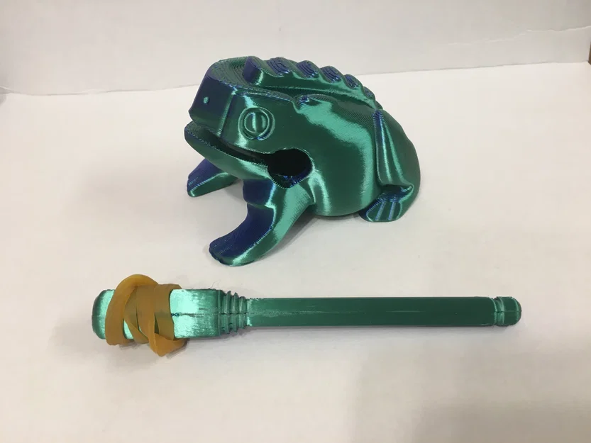 Guiro - Ếch gõ nhịp hoàn chỉnh với support chỉ ở trong miệng - Image 4