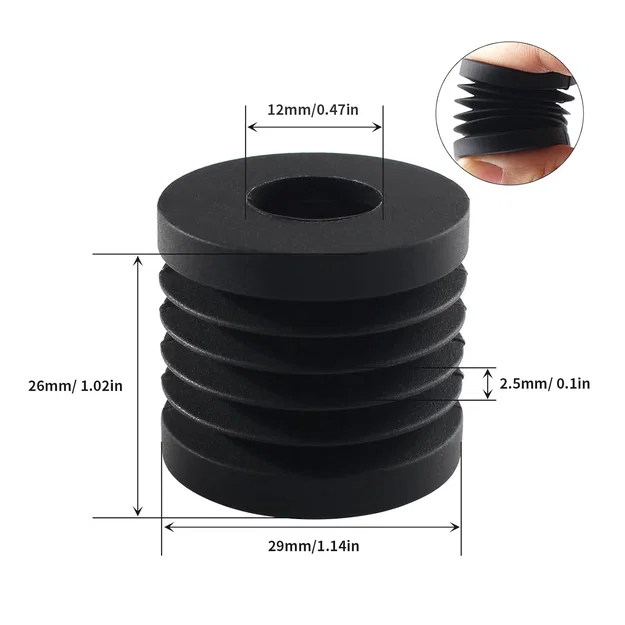Bộ chuyển đổi chân đế chống rung Rubber Bambo Lab cho máy in 3D - Image 1