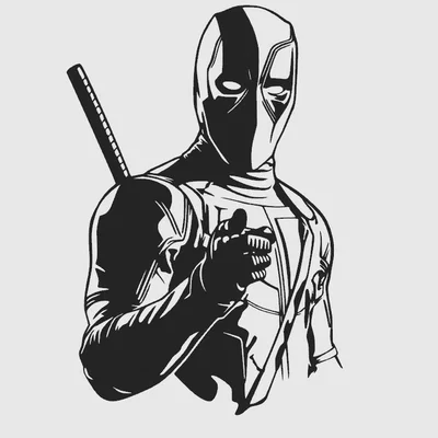 Tranh treo tường Deadpool 3D - Mẫu trang trí Marvel độc đáo