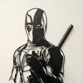 Tranh treo tường Deadpool 3D - Mẫu trang trí Marvel độc đáo - Thumbnail 2