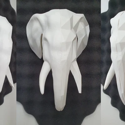 HALF&HALF - Tượng đầu voi phong cách Geometric