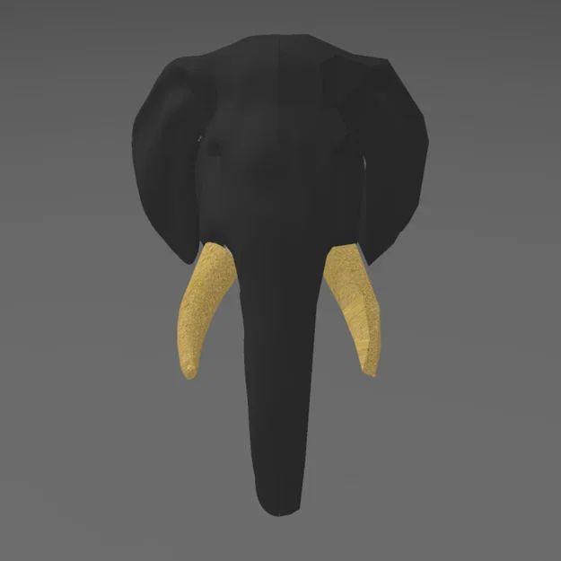 HALF&HALF - Tượng đầu voi phong cách Geometric - Image 3