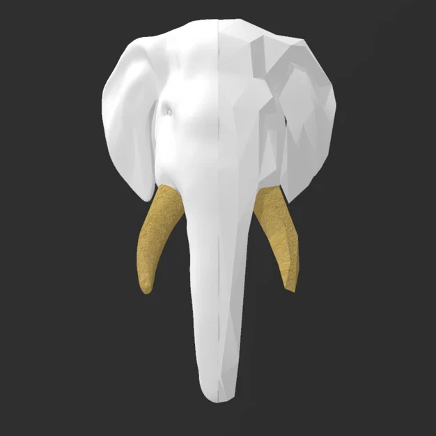 HALF&HALF - Tượng đầu voi phong cách Geometric - Image 4