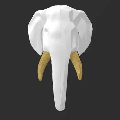 HALF&HALF - Tượng đầu voi phong cách Geometric