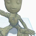 Mô hình tháp đổ xúc xắc Baby Groot ấn tượng cho Board Game - Thumbnail 3