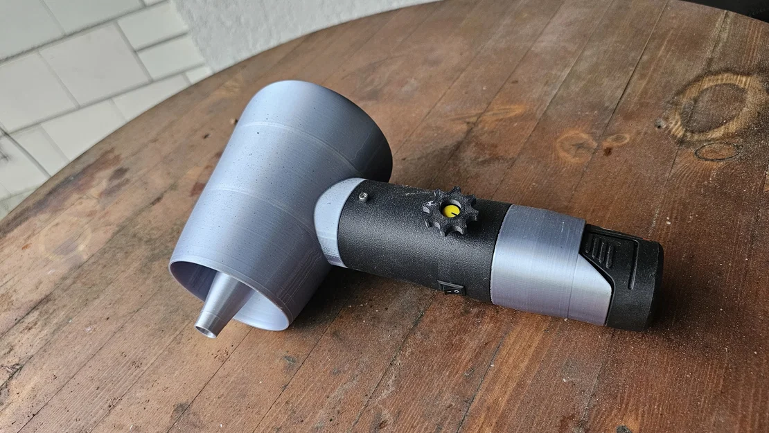 Máy thổi khí dùng pin Bosch 12V cho BBQ tự chế bằng in 3D - Image 3