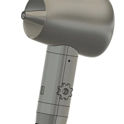 Máy thổi khí dùng pin Bosch 12V cho BBQ tự chế bằng in 3D