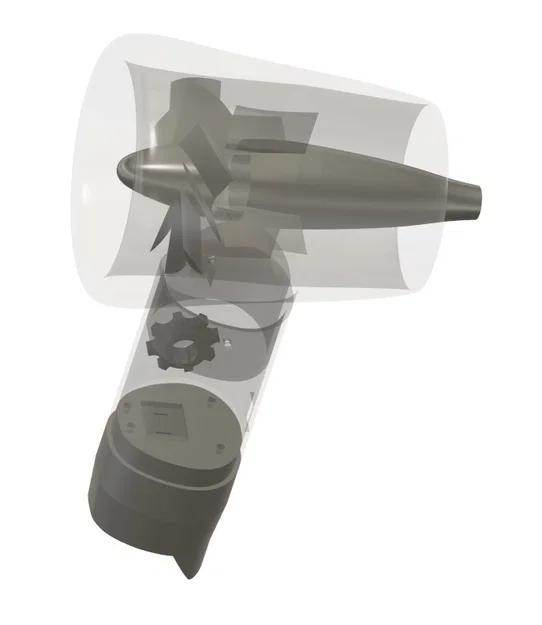 Máy thổi khí dùng pin Bosch 12V cho BBQ tự chế bằng in 3D - Image 7