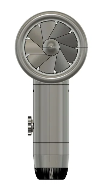 Máy thổi khí dùng pin Bosch 12V cho BBQ tự chế bằng in 3D - Image 9