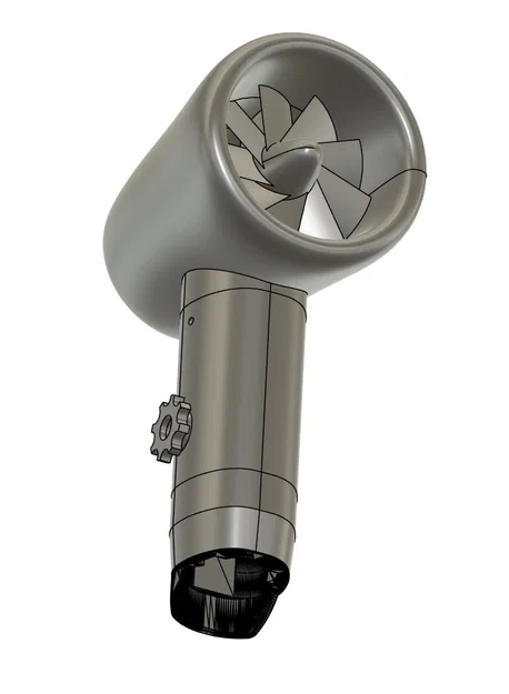 Máy thổi khí dùng pin Bosch 12V cho BBQ tự chế bằng in 3D - Image 10