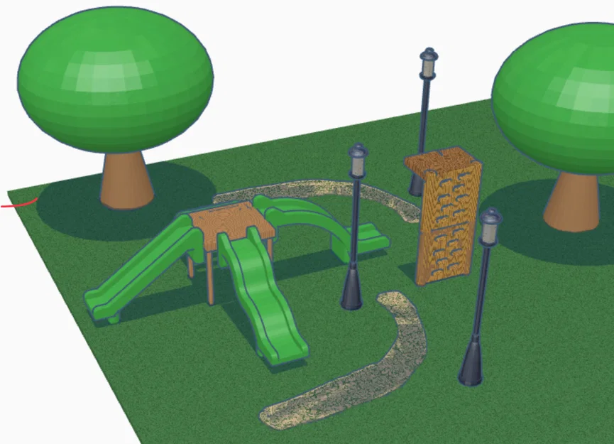 Bộ mô hình sân chơi (Playground set) 3D ấn tượng - Image 2