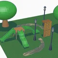 Bộ mô hình sân chơi (Playground set) 3D ấn tượng - Thumbnail 2