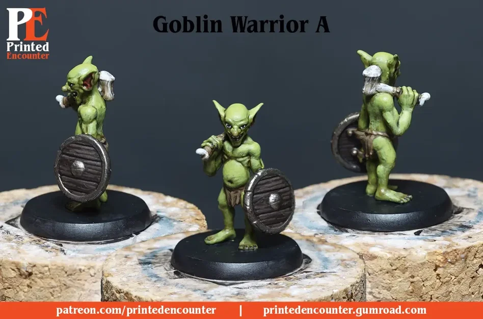 Mô hình Goblin Warrior mini kèm đế - Image 1
