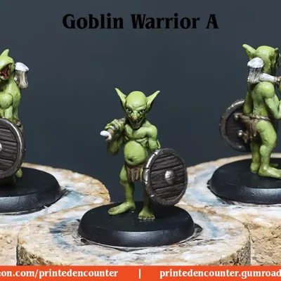 Mô hình Goblin Warrior mini kèm đế