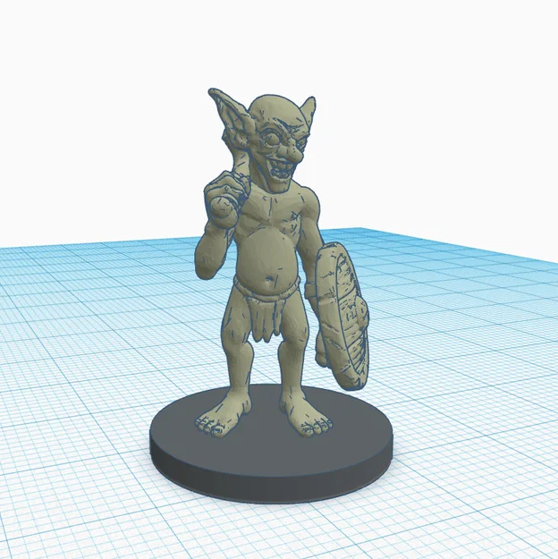 Mô hình Goblin Warrior mini kèm đế - Image 2