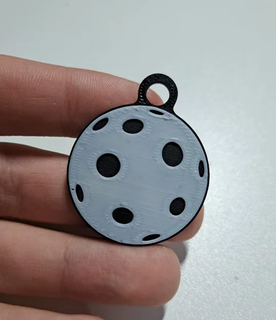 Móc khóa bóng sàn Floorball thiết kế 3D độc đáo - Image 1