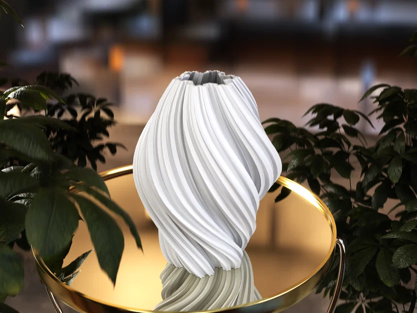 Bình Hoa Fractal Hiện Đại - Image 1