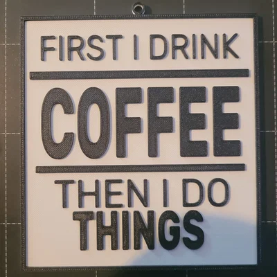 Coffee - Statement (Bảng trang trí tường)