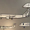 Mô hình trang trí tường máy bay Airbus A320 in 3D đẹp mắt - Thumbnail 1