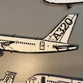 Mô hình trang trí tường máy bay Airbus A320 in 3D đẹp mắt - Thumbnail 2