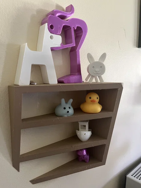 Kệ treo tường Glitched Wall Shelf - Hiệu ứng xuyên tường độc đáo - Image 1
