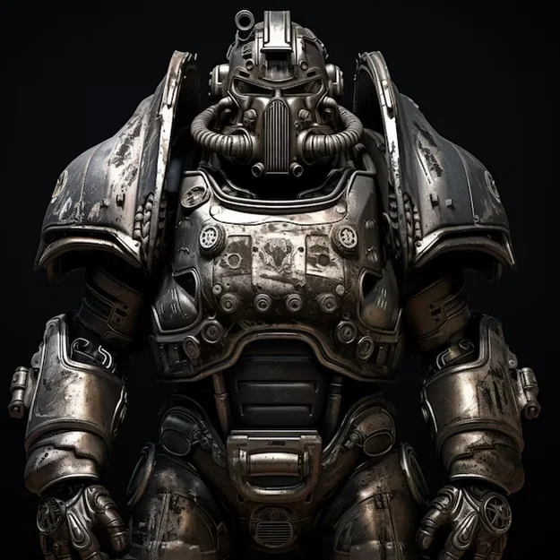 Hueforge Fallout Power Armor - Bản in 4 màu - Image 1