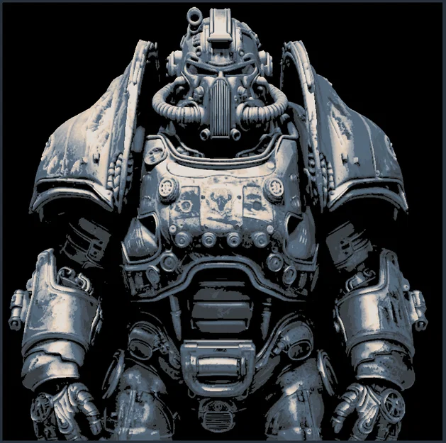 Hueforge Fallout Power Armor - Bản in 4 màu - Image 2