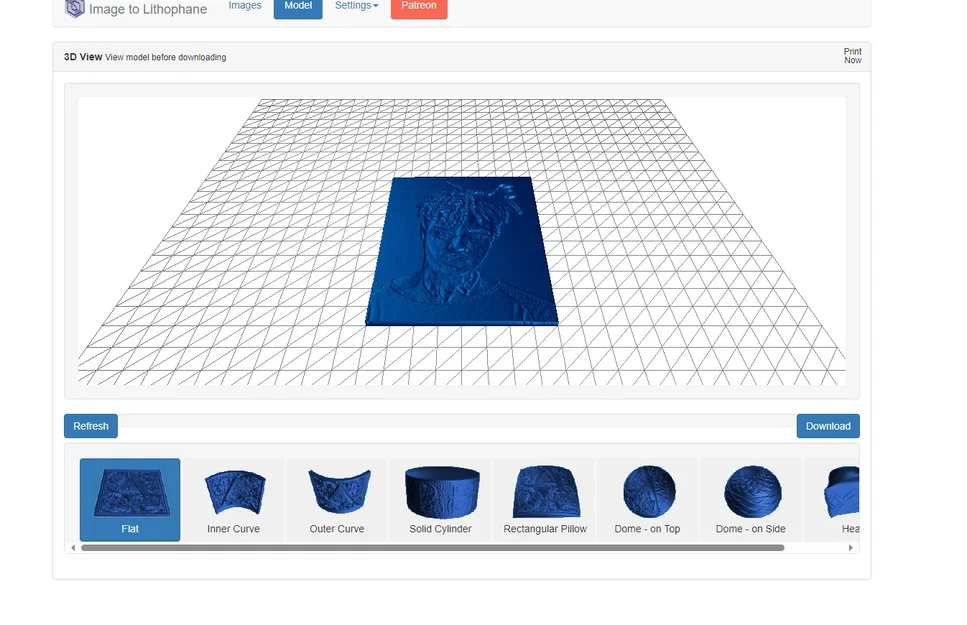 Mô hình tranh in 3D Lithophane chân dung rapper XXXTENTACION - Image 1
