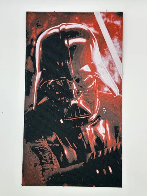 Mô hình in 3D HueForge chân dung Darth Vader (Star Wars) cực chất - Image 2