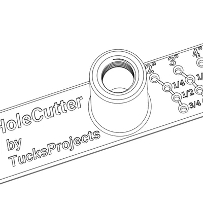 Dụng cụ khoét lỗ (dùng với Dremel) 19 kích thước (hệ Mét + hệ Inch)