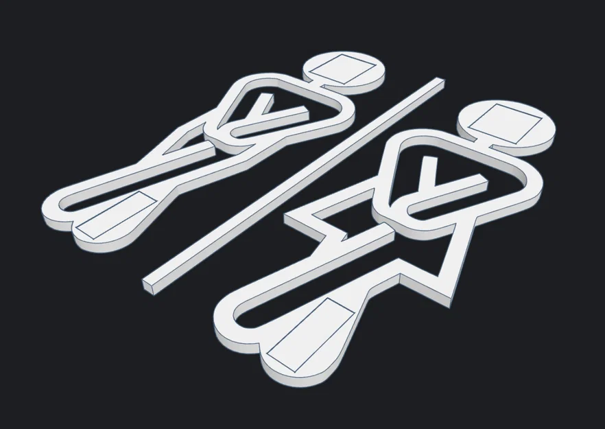 Bảng Hiệu Toilet - Phiên bản Bold+ - Image 2