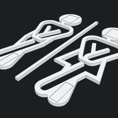 Bảng Hiệu Toilet - Phiên bản Bold+