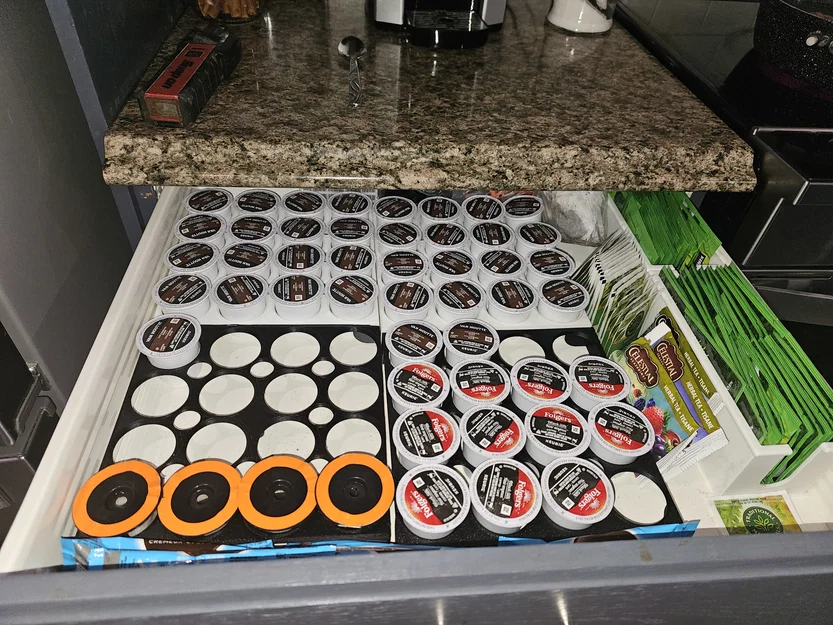 Khay 3D Sắp Xếp Viên Cà Phê K-Cup Cho Ngăn Kéo Gọn Gàng - Image 1