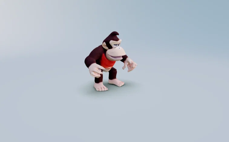 Mô hình 3D Donkey Kong huyền thoại - Tải file STL miễn phí - Image 1