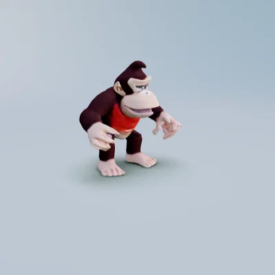 Mô hình 3D Donkey Kong huyền thoại - Tải file STL miễn phí