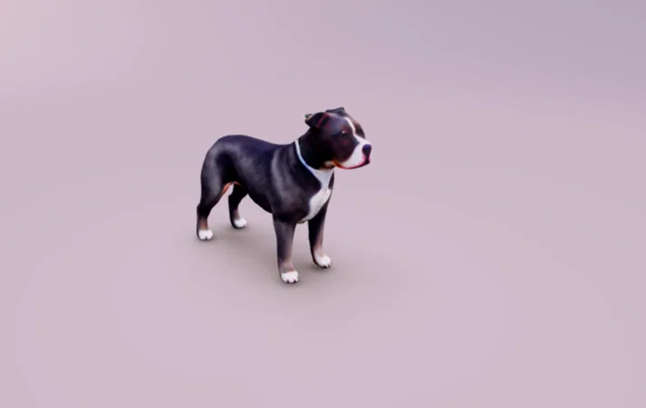 Mô hình chú chó Pitbull 3D: Thiết kế sắc nét, in nhanh chóng - Image 1