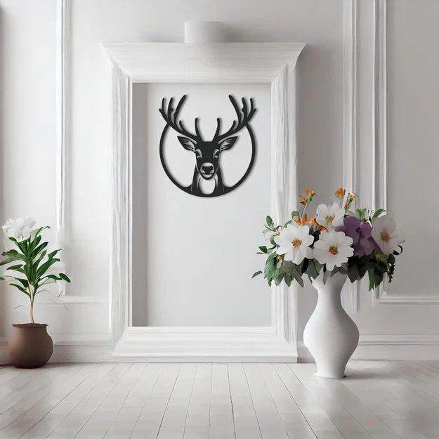 Deer Wall Art - Tác phẩm tranh treo tường in 3D độc đáo cho nhà bạn - Image 1