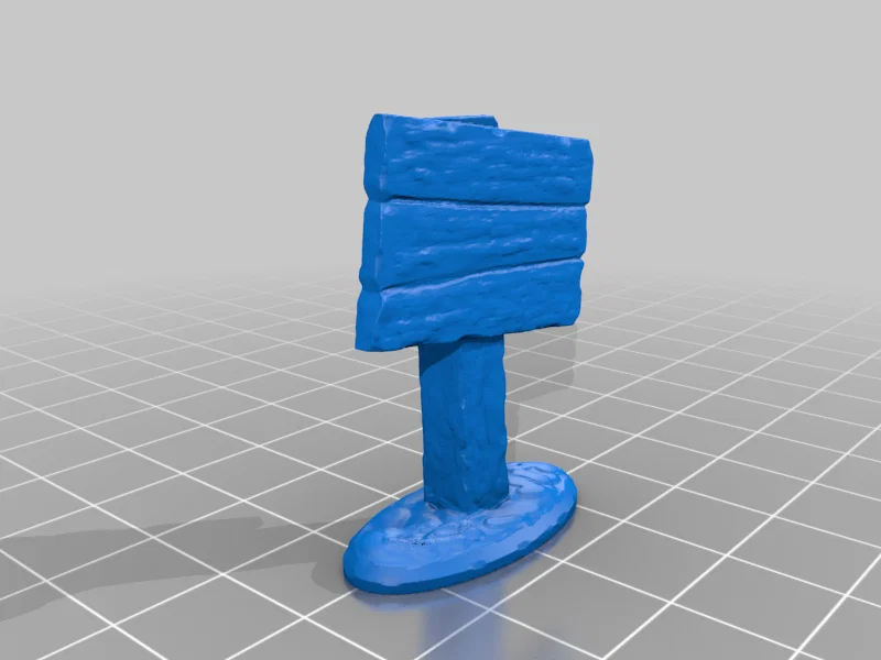 Mô hình cột biển báo mini (Mini Sign Post) cho sa bàn và game tabletop - Image 1