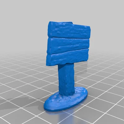Mô hình cột biển báo mini (Mini Sign Post) cho sa bàn và game tabletop