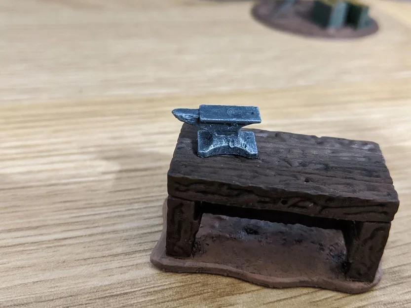 Mô hình đe rèn Small Anvil chi tiết cho sa bàn tabletop - Image 1