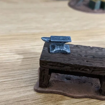 Mô hình đe rèn Small Anvil chi tiết cho sa bàn tabletop