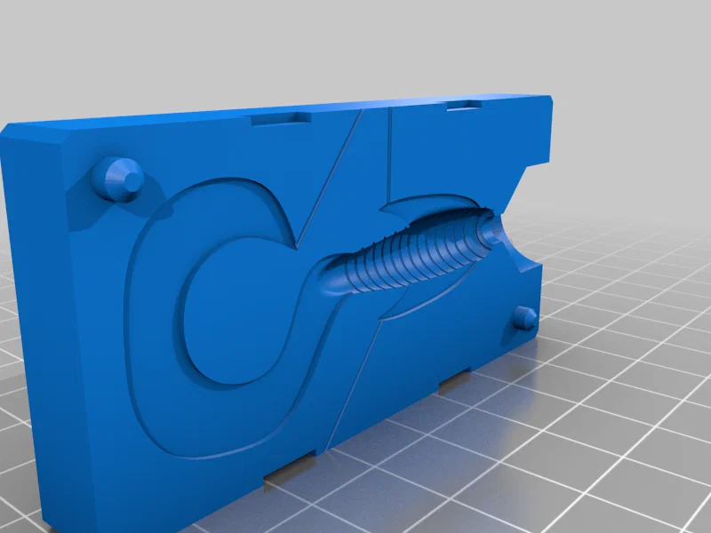 Khuôn in 3D đúc mồi giả câu cá Jig Bait có vây (Jig Bait Mold) - Image 1