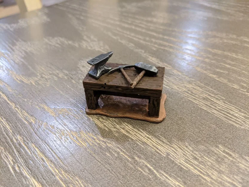 Mô hình đe rèn Small Anvil chi tiết cho sa bàn tabletop - Image 2