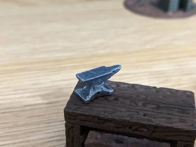 Mô hình đe rèn Small Anvil chi tiết cho sa bàn tabletop - Image 3