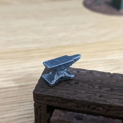 Mô hình đe rèn Small Anvil chi tiết cho sa bàn tabletop
