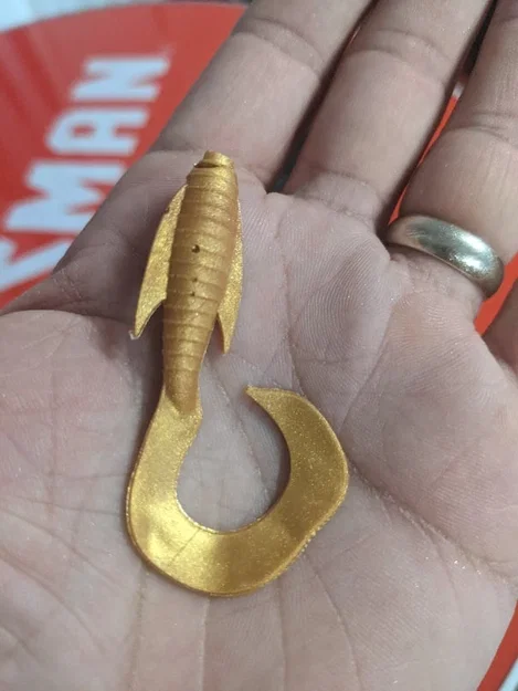 Khuôn in 3D đúc mồi giả câu cá Jig Bait có vây (Jig Bait Mold) - Image 3