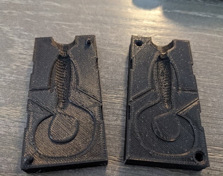 Khuôn in 3D đúc mồi giả câu cá Jig Bait có vây (Jig Bait Mold) - Image 4