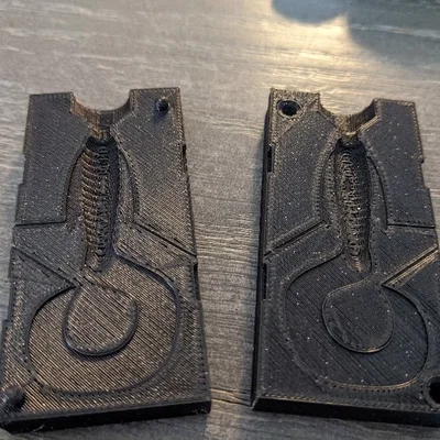 Khuôn in 3D đúc mồi giả câu cá Jig Bait có vây (Jig Bait Mold)